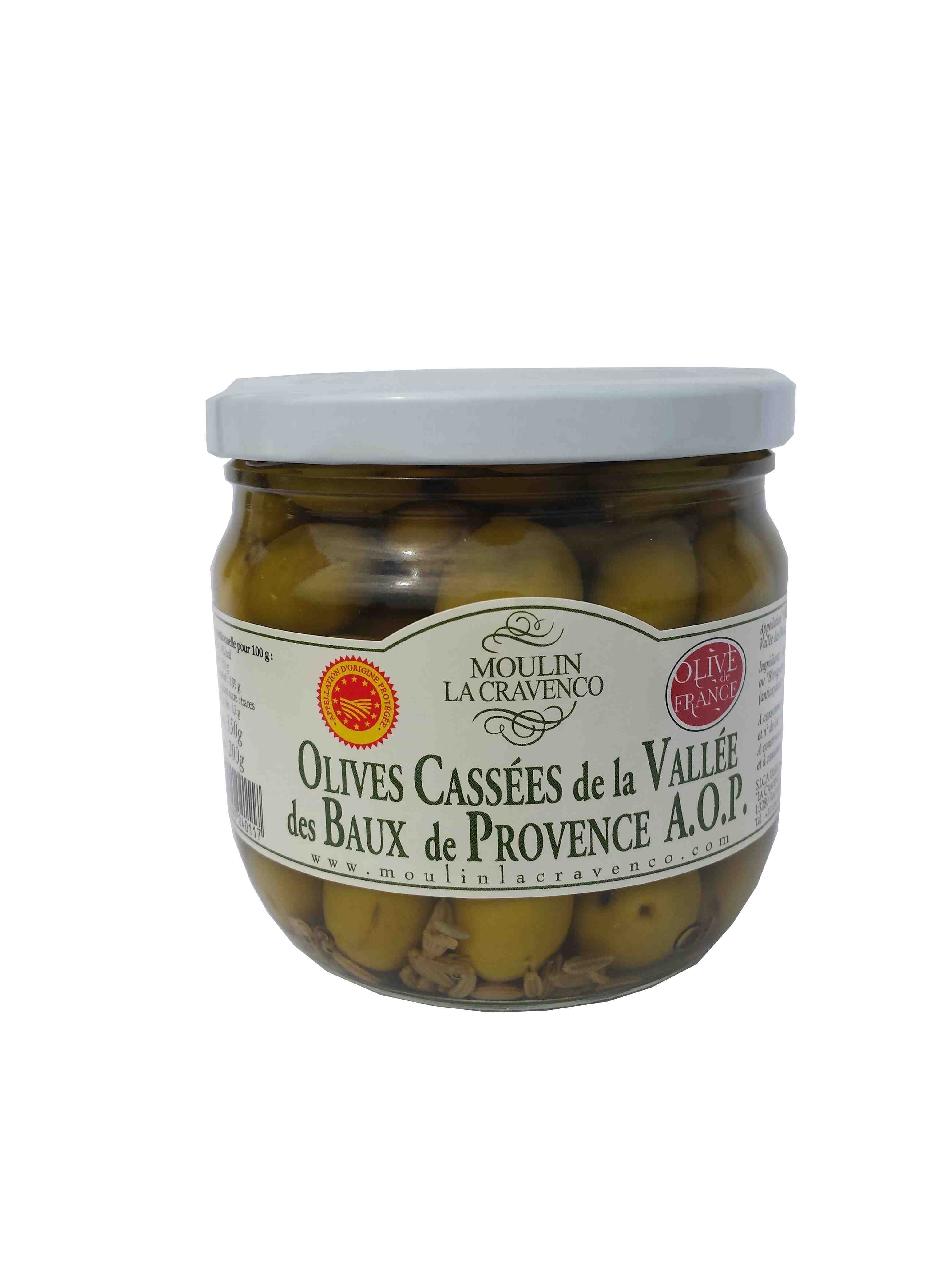 Olives Cassées AOP Vallée Des Baux 200g